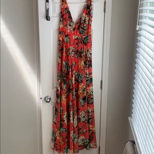 Lulus coral pink maxi